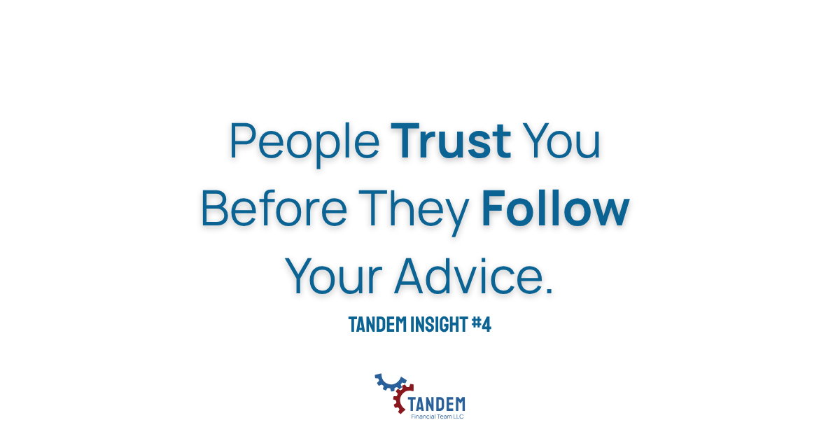 People Trust Before They Follow Your Advice